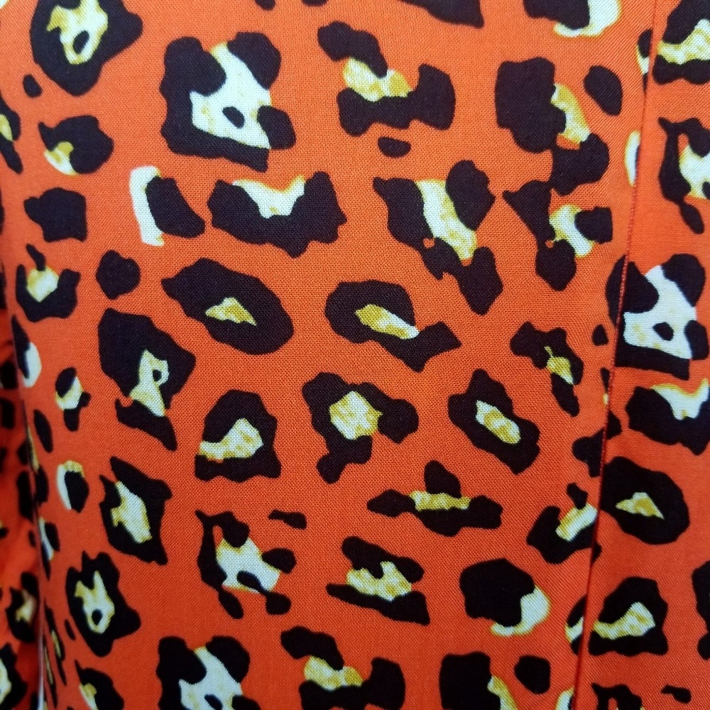 Asos Leopard Animal Print Short Sleeve Dress NEW - Picture 4 of 8